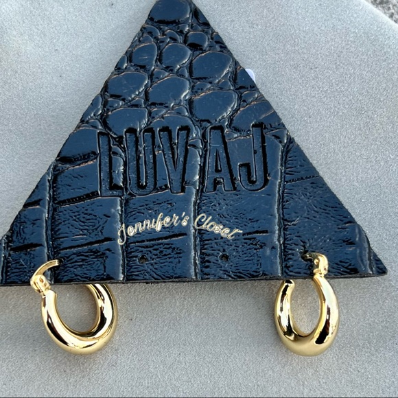 Luv Aj Mini Martina Hoop Earrings - Picture 7 of 9